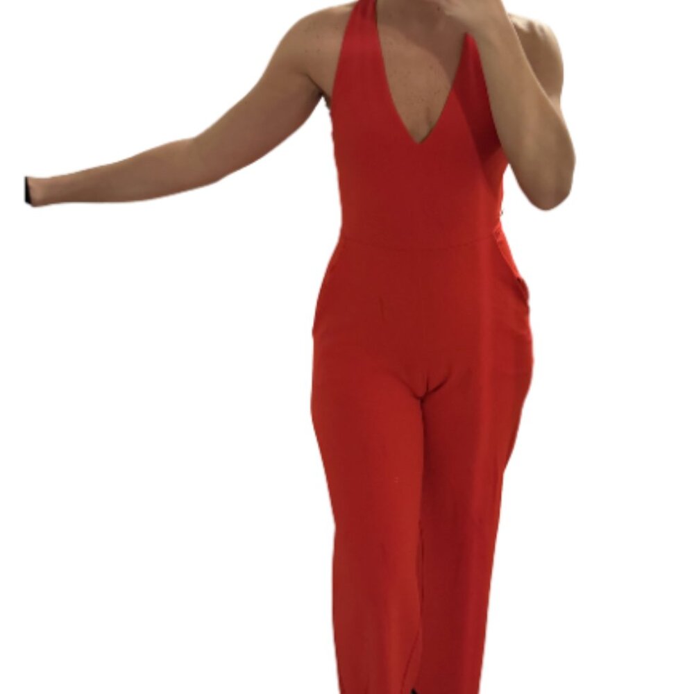 Express Red Jumpsuit Size S (will fit mediums!)